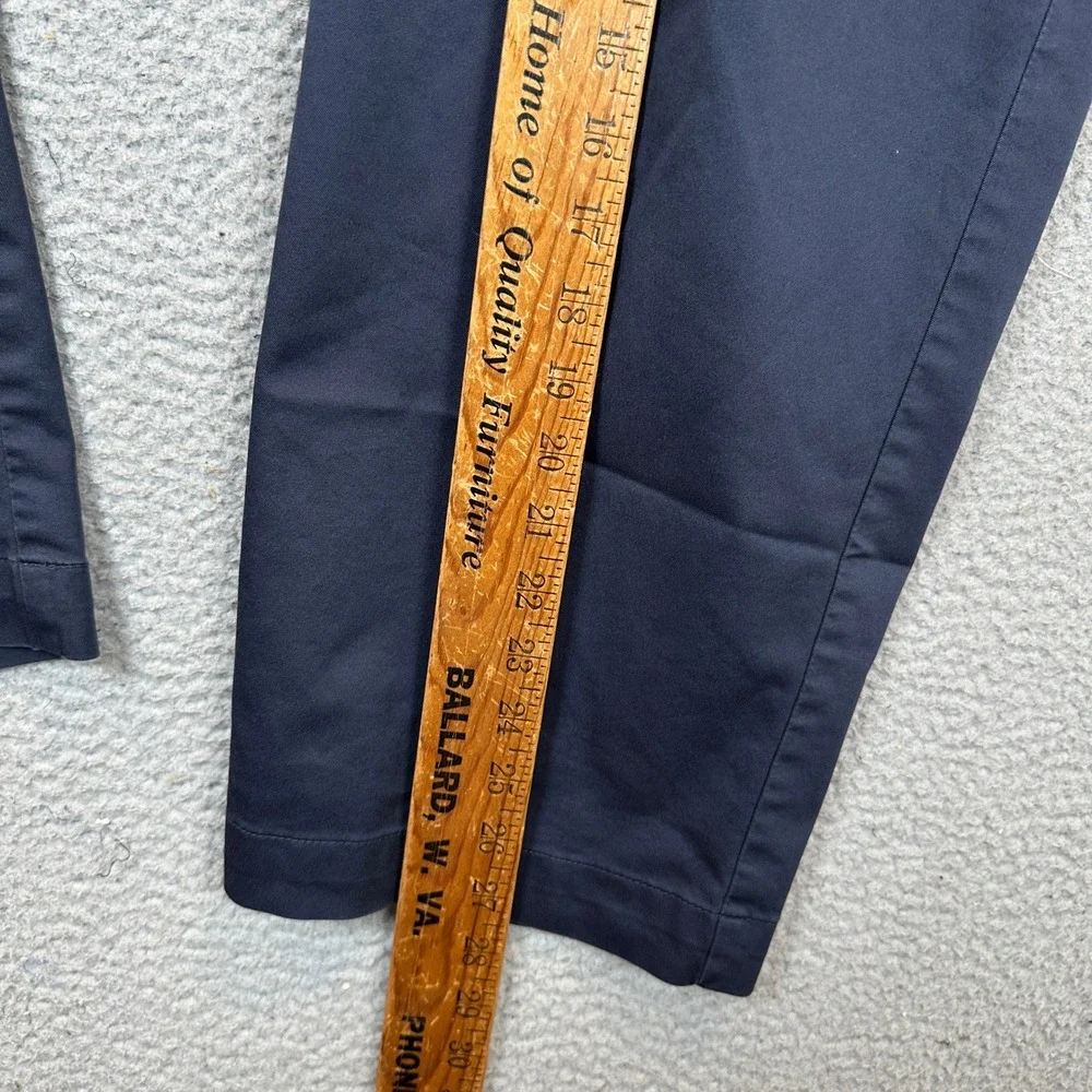 Oak Hill Tech Pant Men 48X28 Straight Fit Navy Blue Stretch Flat Front Chino EUC
